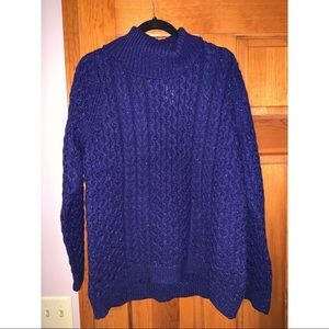 Lands End Navy Blue Sweater